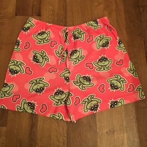 Pink Frog Princess Pajama Shorts